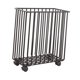 thumbnail image 4 of Cesta de lavandería con ruedas, clasificador de ropa, multifuncional, para mover la ropa con suavidad, carrito clasificador de ropa para lavandería en negro, 4 of 9