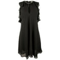 thumbnail image 5 of Women's Chain Trim Keyhole Neckline Halter Dress X-Small, 5 of 5