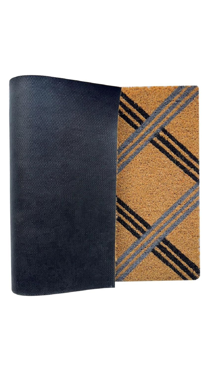 Home Décor Inc. Basket Coir Doormat – Durable, Natural Fiber, Anti-Skid Backing