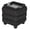 BLACK, variant on Aria Home Tessa Linen Cube Storage Ottoman Tray Top, Compact Footstool & Side Table, Black