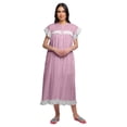 thumbnail image 2 of Moomaya Chemise de Nuit à Manches Courtes pour Femmes, en Coton Imprimé, 2 of 6