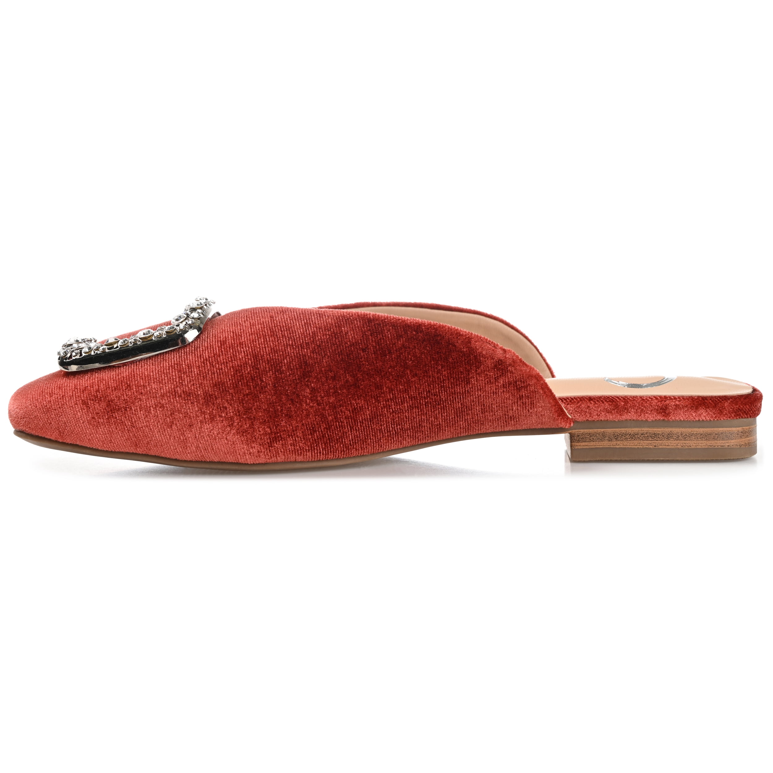 Journee Womens Sonnia Mules Square Toe Slip On Evening Dress Flats