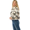 thumbnail image 3 of MixMatchy Women's Warm Cozy Cute Cropped Plaid Jacket, 3 of 4