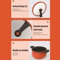 thumbnail image 3 of 4.2 Quart Stainless Steel Pressure Cooker, Induction Compatible, Extra Glass Lid, Multifunctional Pot, 5 Servings, Pressure Canner, 3 of 7