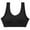 Black, variant on Women's Back Wrap No Steel Ring Sports Bra - Breathable Sweat-Wicking Material, Adjustable Straps, M-XL Sizes with Upper/Under Bust Measurements