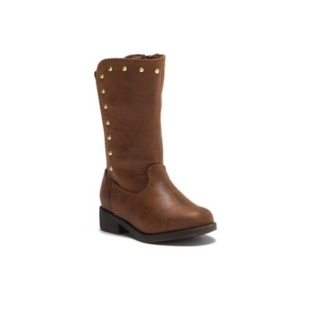 Miao Girl - Kids Mia Girls Little Karlin Mid-Calf Zipper, Cognac, Size 5.0 M Us Toddler
