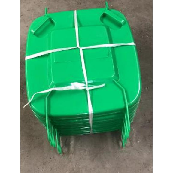 LOLIPPYY Commercial Trash Can Lid Replacement - Plastic Outdoor Garbage Bin Lid 30L Trash Can Cover for Waste Bin Containers Dustbin Light Grey