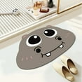 thumbnail image 4 of Set de alfombrillas de baño de tierra de diatomeas - Tapetes absorbentes de 3 piezas con diseños de animales adorables, alfombras de baño de secado rápido para ducha, lavabo y inodoro, 4 of 9