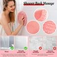 thumbnail image 4 of 2Pcs Shower Foot Scrubber, Shower Foot & Back Scrubber, Massage Pad, Wall-Mounted Back Scrubber, Silicone Bath Massage Cushion Brush with Suction Cup, 4 of 10