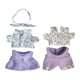 thumbnail image 1 of Mini Ropa para Muñecas perfke 6 Pulgadas Traje Accesorios Violeta, 1 of 9