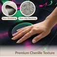 thumbnail image 6 of ODIKA 6'x9' Washable Area Rug Easy Care, Non-Shedding, Music Vinyl Note Groove Dripping Paint Round Movie Eight Record for Queen Size Bedroom Under Bed Master Suite, 6 of 7
