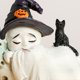 thumbnail image 5 of Decoración del hogar, decoración de habitaciones, decoración de pared, figura de resina de sirena, fantasma y bruja para Halloween, para sala de estar, decoraciones de Halloween, 5 of 6