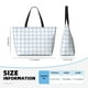 thumbnail image 4 of Fotbe Blue Checkboard Bolsa de Viaje para Playa - Resistente al Agua, Bolsa Tote de Gran Capacidad y Ligera con 7 Bolsillos para Mujeres y Hombres, 4 of 7