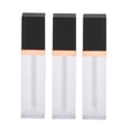 thumbnail image 1 of tubo de brillo labial (3PCS × 7ML) - de tubos de bálsamo labial cosmético de plástico vacío negro Zulema Recipiente de tubo de brillo de labios vacío, 1 of 6