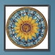 thumbnail image 1 of Pintura de diamante 5D DIY Taladro parcial Girasol Vidrieras Decoración para el hogar (XD086) JShteea  El nuevo, 1 of 9