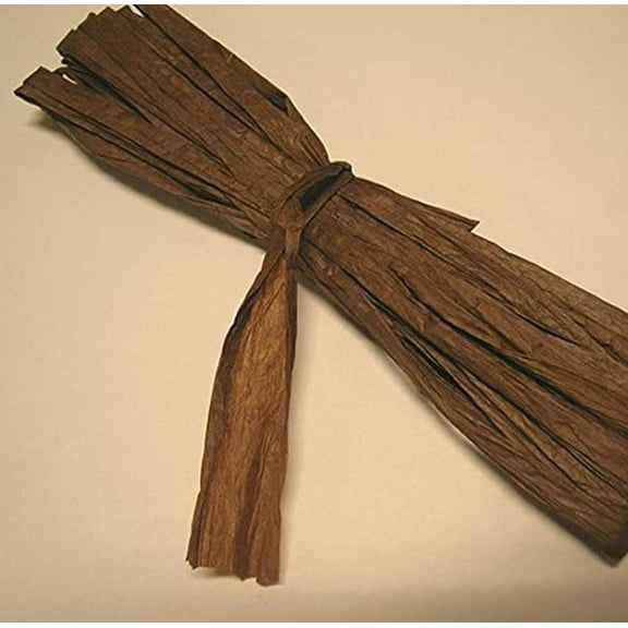 Weststone - Paper Raffia Brown 100 Ft (30 M), 5pcs x 20FT for DIY Craft Gift Box Packing