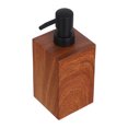 thumbnail image 4 of Dispensador de jabón rellenable con bomba, botella de 500 ml con resina de vetas de madera, para loción, champú, jabón de manos, gel de ducha, baño y cocina., 4 of 7