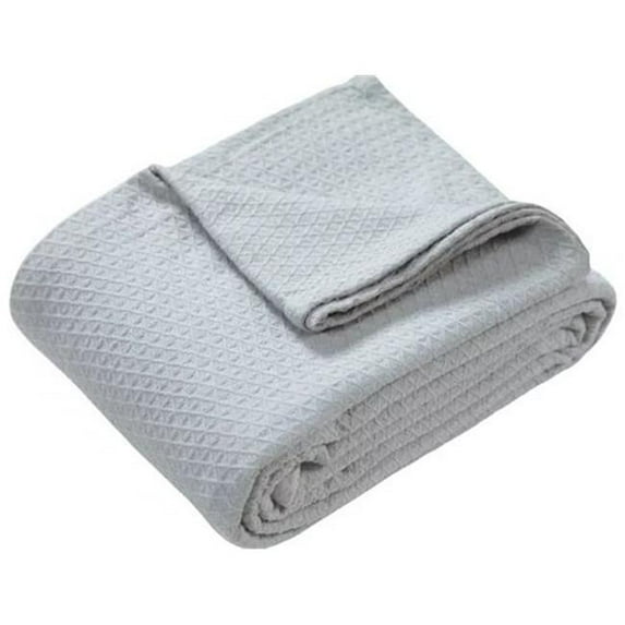 Affinity Linens CCBKT-KG-SVL All Season Ring Spun Cotton Blanket, Silver - King Size