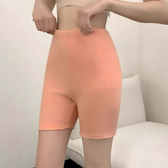 Wensltd Women's High Waist Capri Pants Solid Color Elastic Thermal Leggings Warm Winter Soft Pants