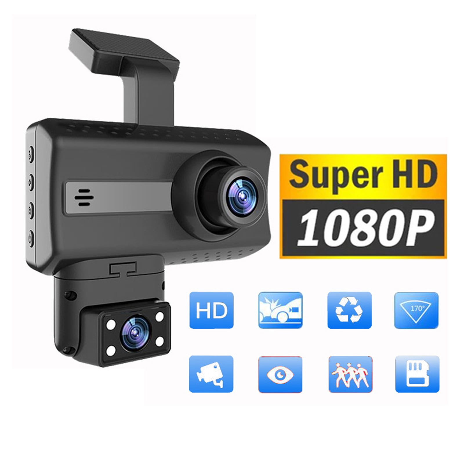 Dropship 1080P WiFi Dash Cam Recorder 170° HD Seamless Recording