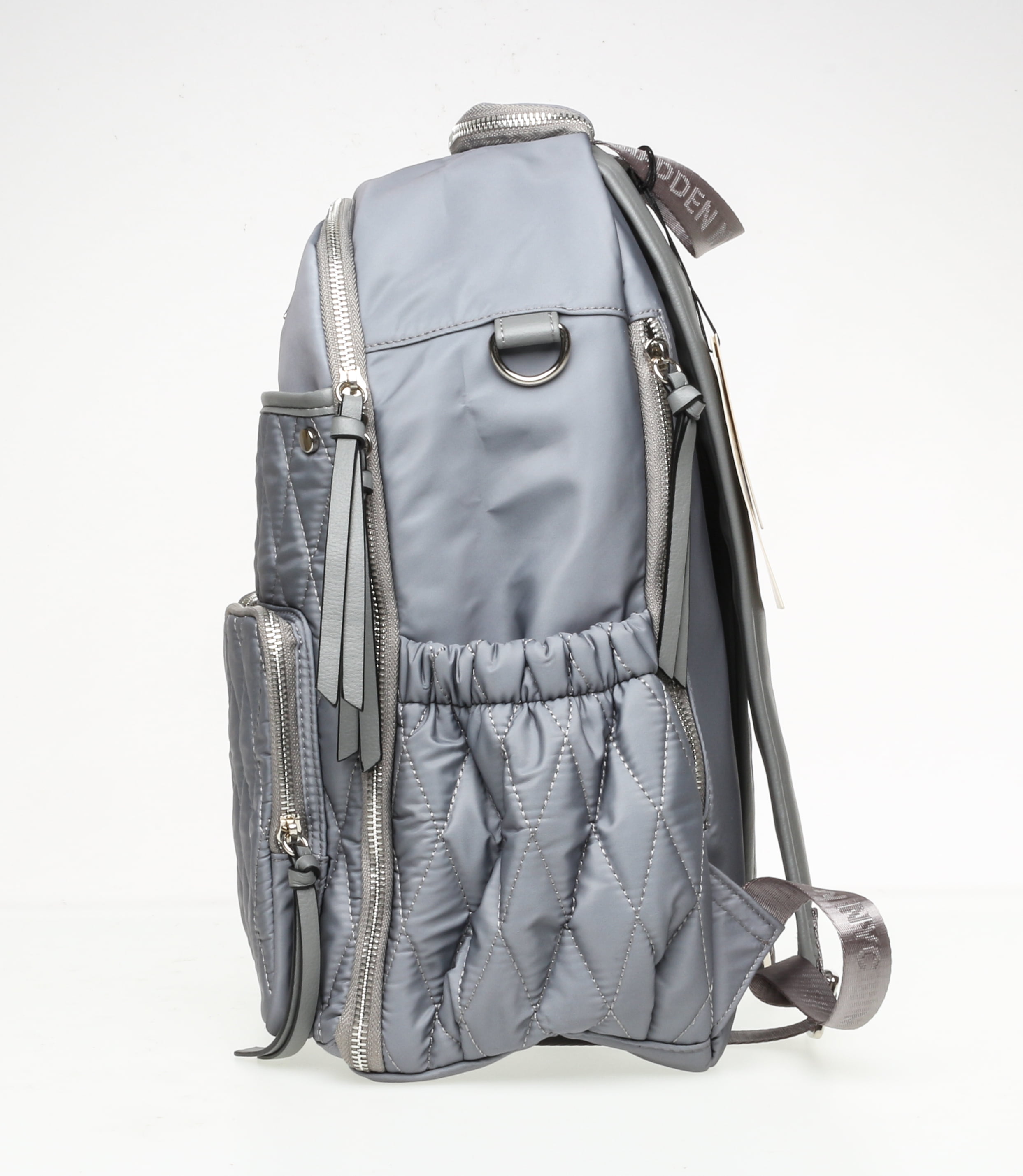 Madden NYC Women's Diaper Backpack Quilted Grey