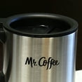 Mr. Coffee Expressway Travel Mug With Lid, 16 Oz, Stainless Steel