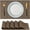 Brown, variant on CraftyCrocodile Placemats Set of 4 - Classic Vinyl Dining Table Place Mats 12 x 18 inch Caramel