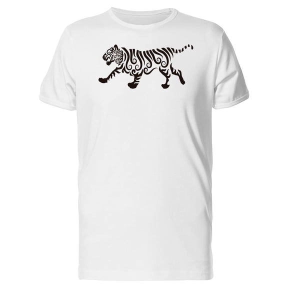 Ornamental Tiger Silhouette Tee Men's -Image by Shutterstock