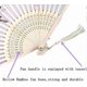 thumbnail image 3 of Hand Fan Folding, 2Pcs Silk Fan with Yellow Tassel Foldable Handheld Fans, 3 of 5