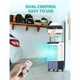thumbnail image 6 of Air Choice Evaporative Air Cooler, 1800CFM Swamp Cooler with 12H Timer, Remote Control, 110° Oscillation & 5.3 Gal Water Tank, 4 Ice Packs, 3 Speeds, 3-in-1 Evaporative Cooler for Outdoor Indoor Use, 6 of 7