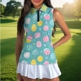 thumbnail image 4 of Uorisanigo Cute Easter Egg Women's Golf Sleeveless Shirt Size XL Comfortable Versatile Athletic Workout Tops Quick Dry Soft Quarter Zip Pullover for Women, 4 of 7