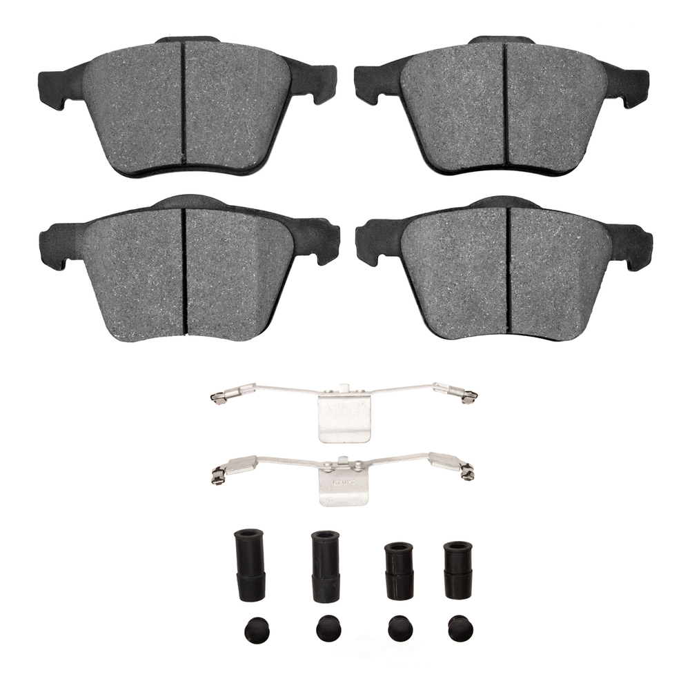 Dynamic Friction Company 1551-1003-01 DFC 5000 Advanced Brake Pads - Low Metallic and Hardware Kit
