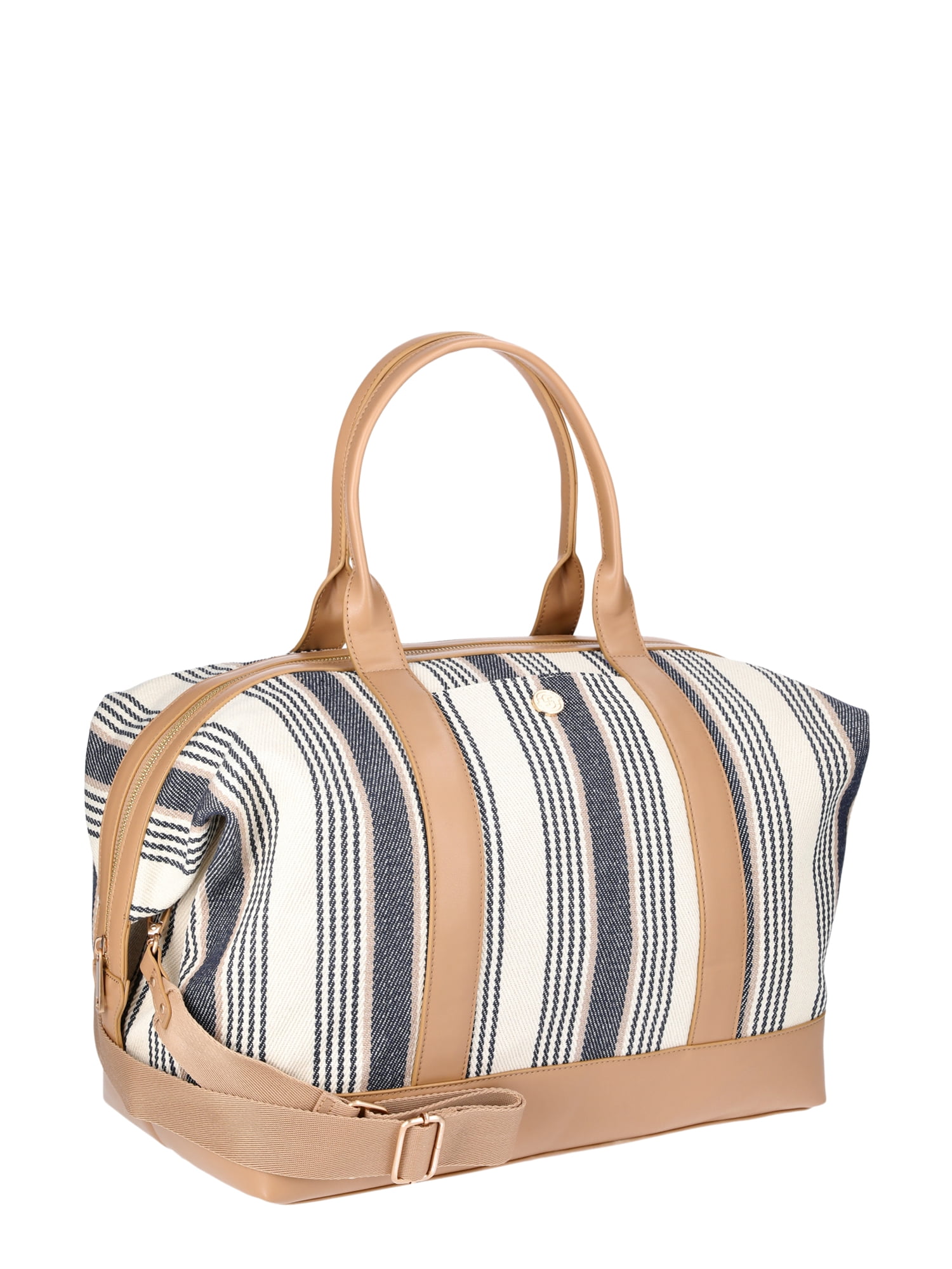 Time and Tru Women’s Blake Tote Bag, Multi Stripe