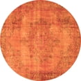 thumbnail image 1 of Ahgly Company Indoor Round Persian Orange Traditional Area Rugs, 4' Round, 1 of 1