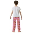 thumbnail image 5 of FORMRS Kids Pajama Pants with Pockets Size 11-12Y Boys Lounge Sleep Bottoms, Pink Doughnuts, 5 of 8