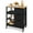Black (New）, variant on Dextrus Kitchen Storage Cart with Shelves and Drawers, Rolling Kitchen Island with Wheels, White