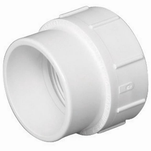 Charlotte Pipe & Foundry PVC001051400HA PVC-DWV Cleanout Adapter  6 in.