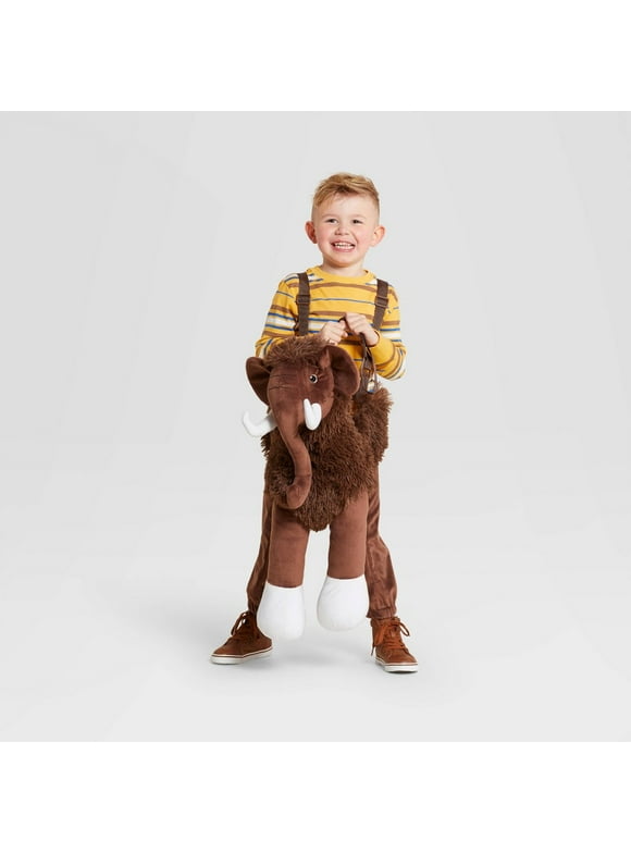 Hyde & EEK! Boutique Kids' Plush Woolly Mammoth Rider Halloween Costume, One Size