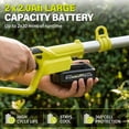 thumbnail image 4 of 20V MAX Cordless Pole Hedge Trimmer – 20-inch Electric Battery Hedge Trimmer with 9 Ft. Reach, Multi-Angle Head & Extension Pole for Shrub Pruning (Includes 2x 2.0Ah Batteries & Charger), 4 of 9