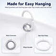 thumbnail image 7 of GAZILY® PEVA Shower Curtain, 72 x 72 in, with Metal Grommets and Rings Included for Bathtub and Shower Stall, White, 7 of 7