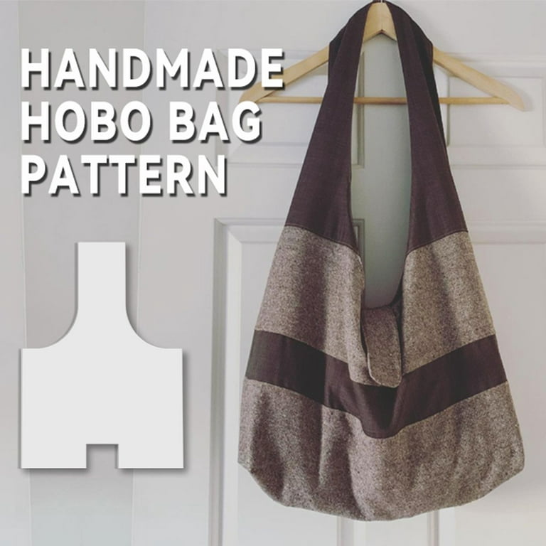 How to sew a Hobo Bag + Make Hobo Bag Pattern from Scratch 