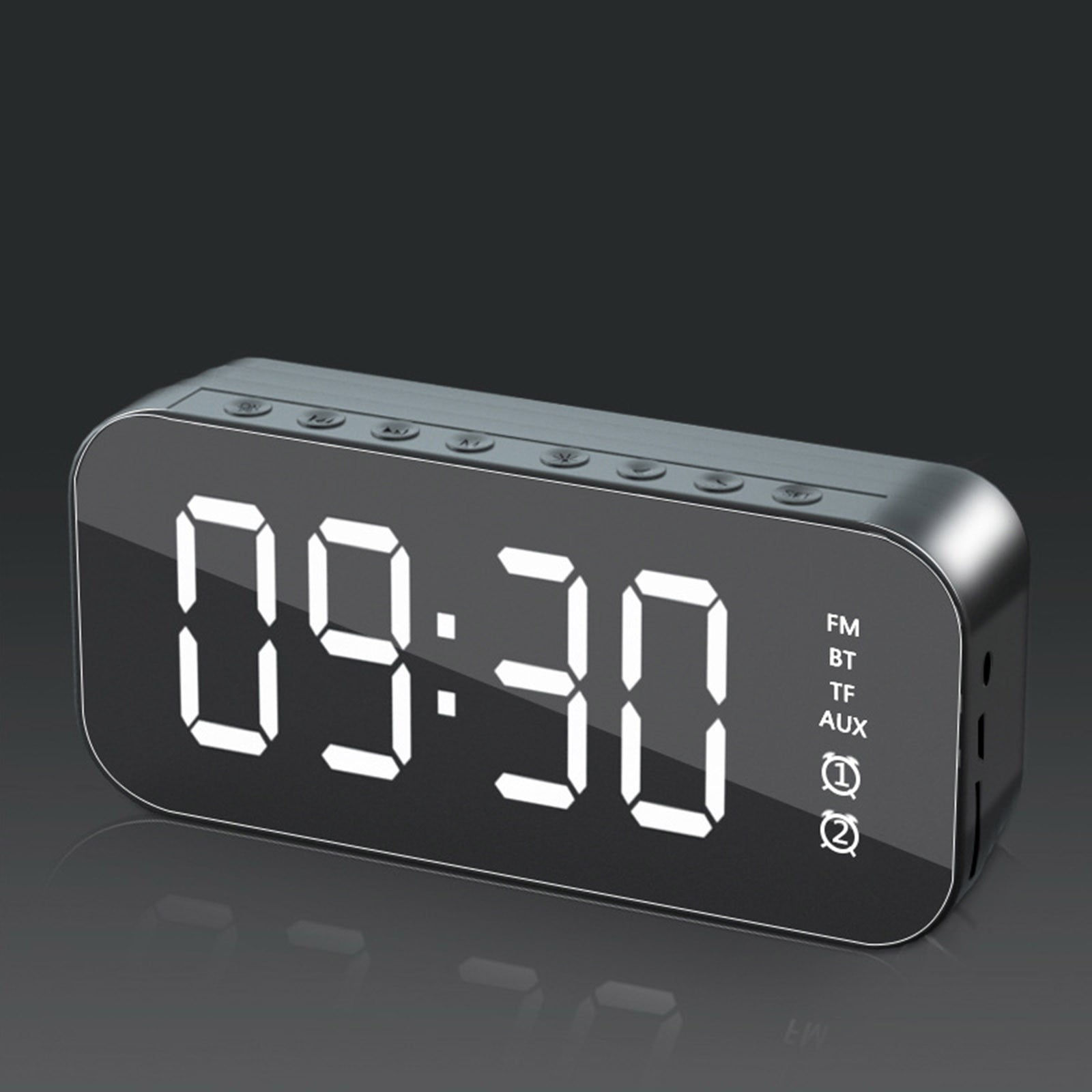 SuoKom Alarm Clock Bluetooth Speaker High Power Waterproof Portable