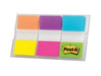 Post-it® Flags 680-EG-ALT, Electric Glow Collection, 1 in x 1-3/4 in (2.5 cm x 4.3 cm), 60/Dispenser