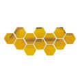 thumbnail image 1 of 24 Piezas Pegatinas de Pared de Espejo Hexágono Etiqueta de Pared de Configuración de Espejo Acrílico Etiqueta de Pared de Configuración de Acrílico Extraíble Etiqueta de Pared de Espejo DIY, para Dec, 1 of 5