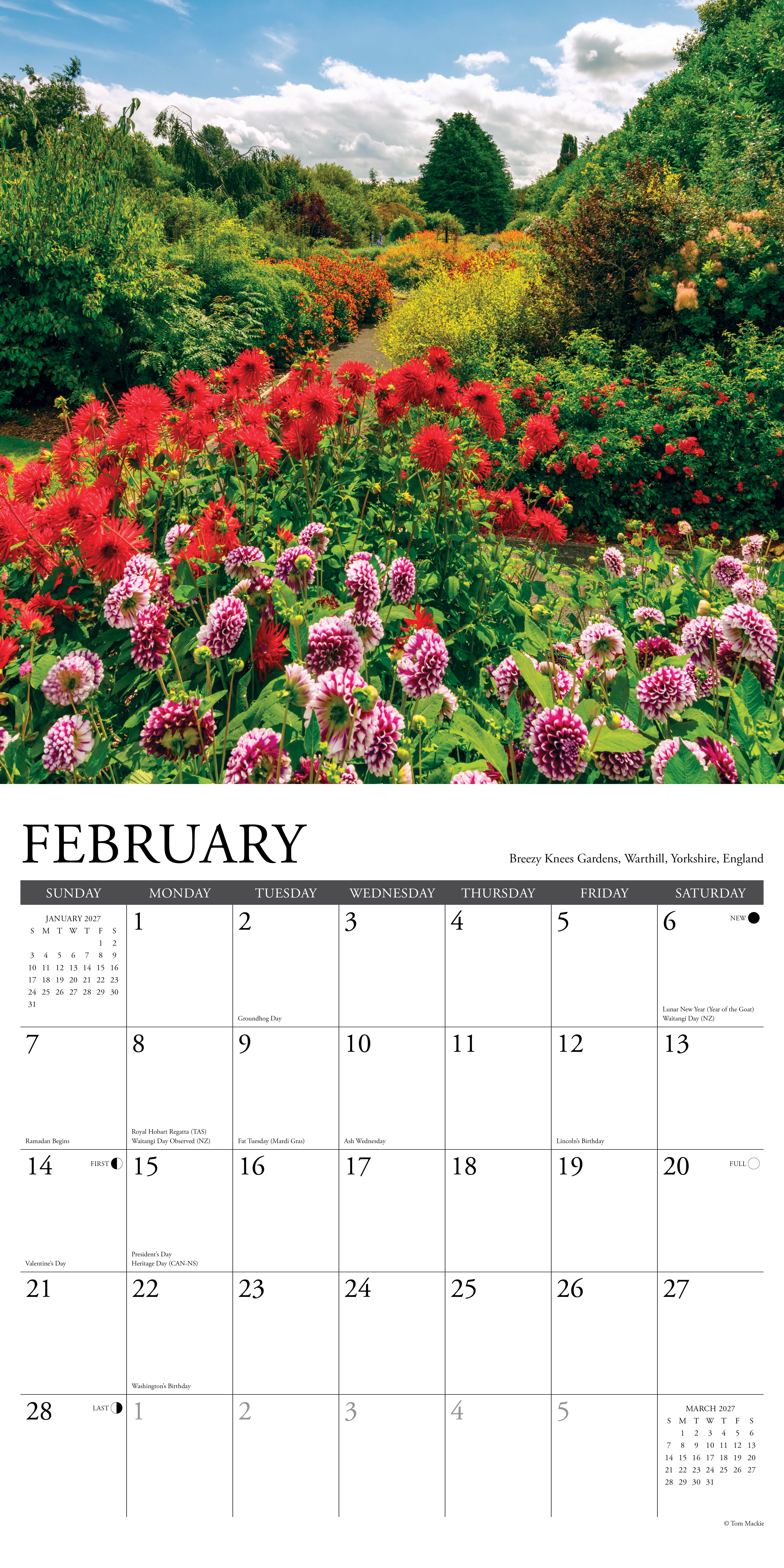Willow Creek Press, Garden View 2027 Wall Calendar