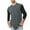 Dark Gray, variant on Zylanna Men's Casual T-Shirts Tee, Loose and Comfort 3/4 Sleeve Breathable Crew Neck Summer Shirts for Men Green Size S