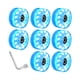 thumbnail image 5 of 8 ruedas para patines de ruedas, 58 mm, dureza 82A, iluminadas, para patineta. Azul, 5 of 9