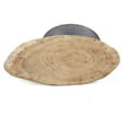 thumbnail image 4 of Lume Side End Table with Metal Trumpet Base, Gray Washed Live Edge Top, 4 of 5