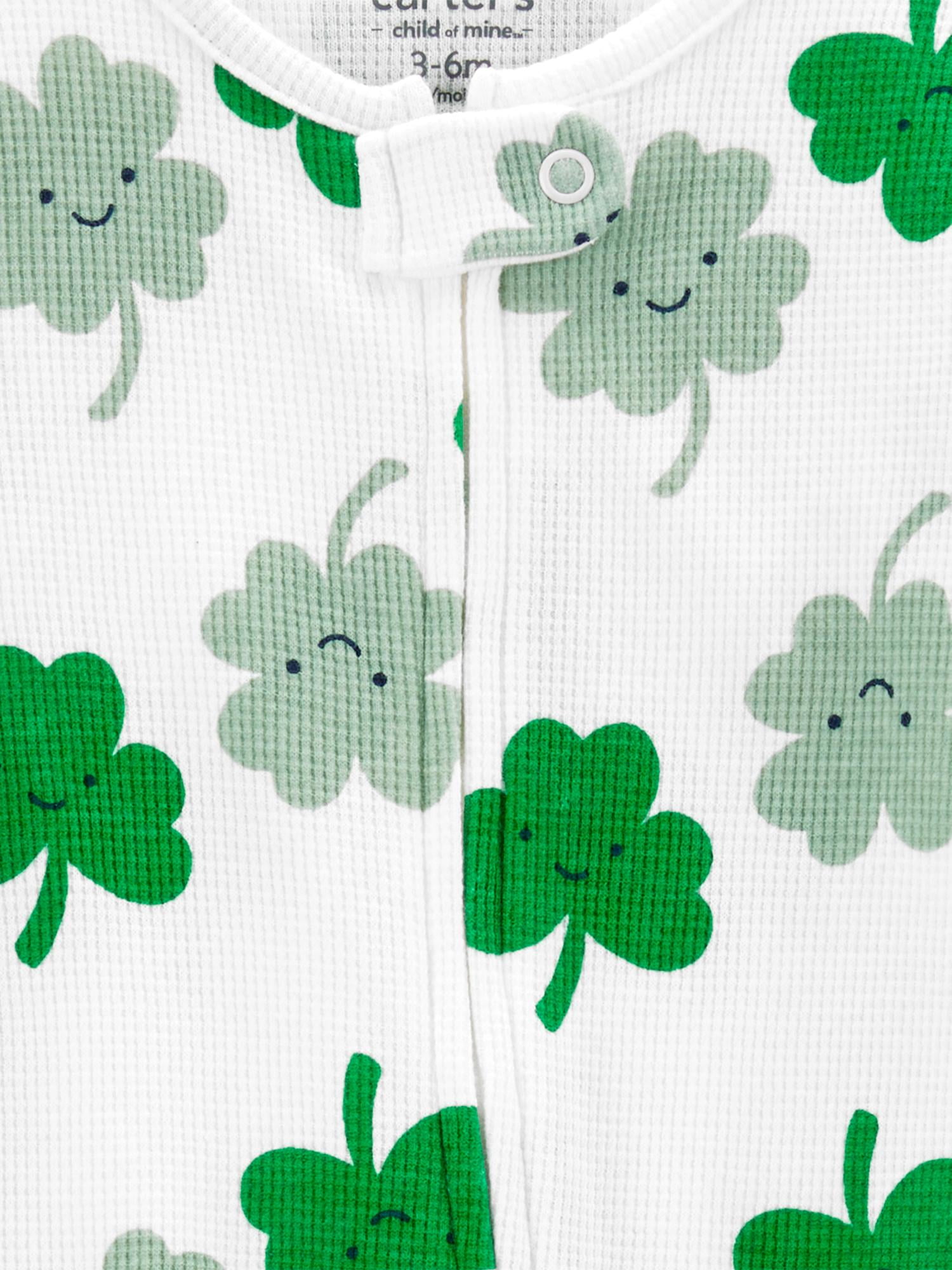 Carter's Child of Mine Baby Unisex St. Patrick's Sleep 'n Play, Sizes Preemie-6/9 Months