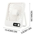 thumbnail image 3 of Wzzjkit Desk Fan 2000mAh Rechargeable Mini Desktop Fan Portable Fan Strong Wind Quiet USB Charging Suitable For Home Office Car and Out, 3 of 4